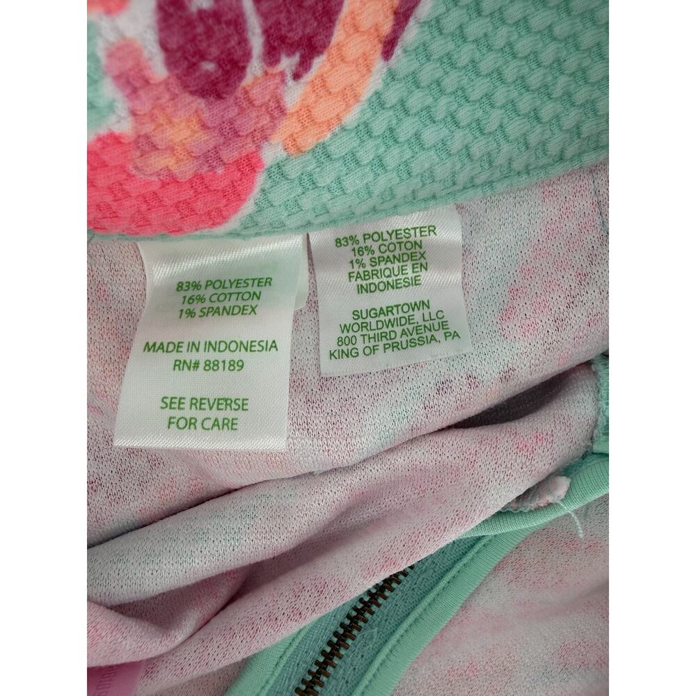 Lilly Pulitzer Alycia Textured Shorts Pink Blue Lovebirds Vibrant Preppy Size 6 - Picture 7 of 8